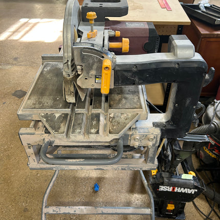 Tile Saw With Stand and Roller