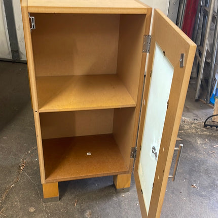 Small Frosted Glass Cabinet/Side Table