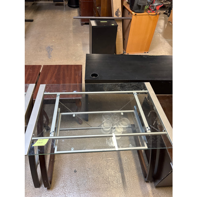 Glass desk