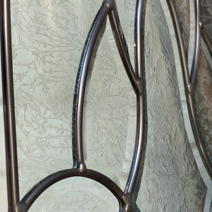The Door So Fine, It Should Be Framed - Mahogany Exterior Door with Leaded Glass Pane 96"x42"