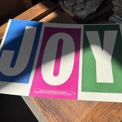 Chicago - "JOY" 2024 DNC Sign