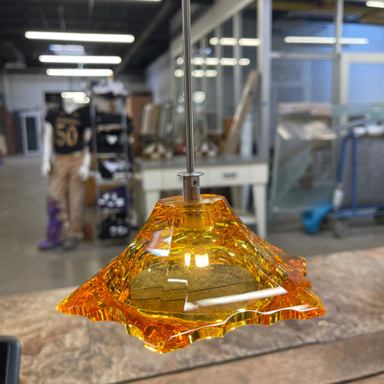 Crystal Amber Pendant Light