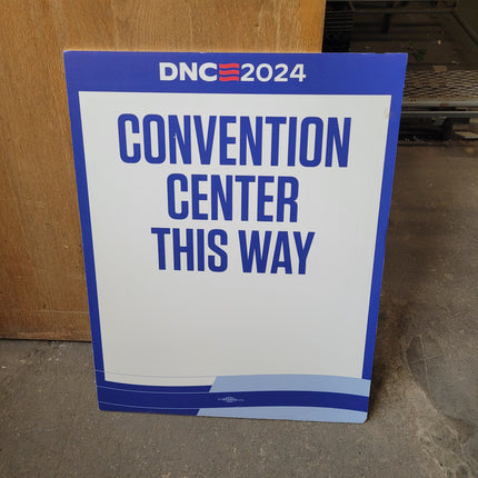 2024 DNC "Convention Center This Way" Signage