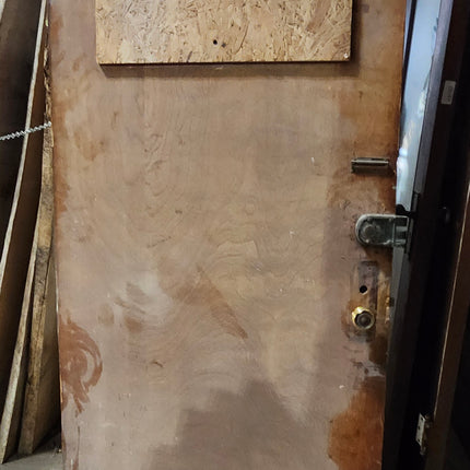 79 1/4" x 33 3/4" Brown Finished Door