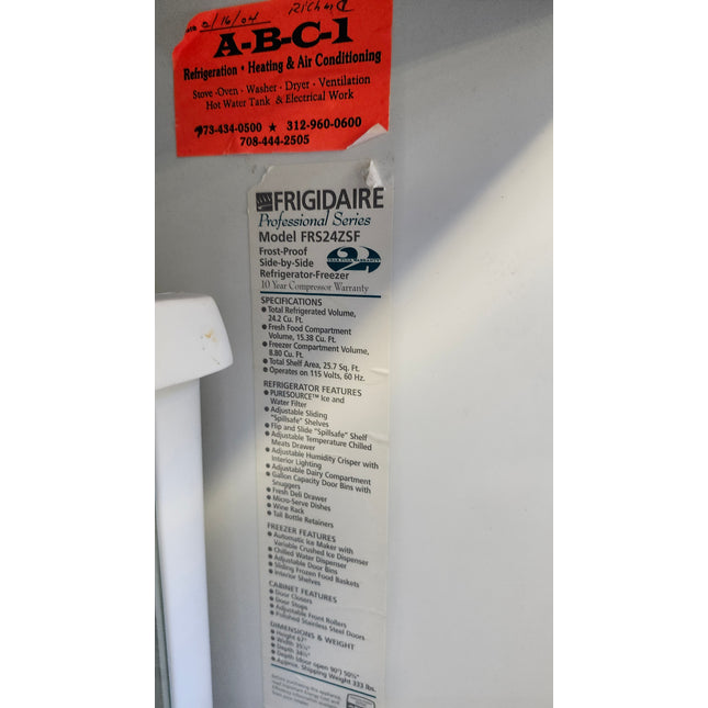 Frigidaire Gallery Professional Series Fridge