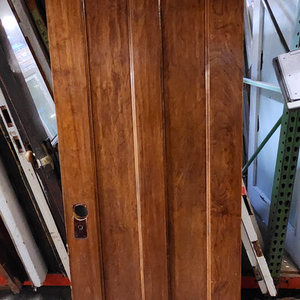 79 7/8"x 27 7/8" 2 Panel Stained Door