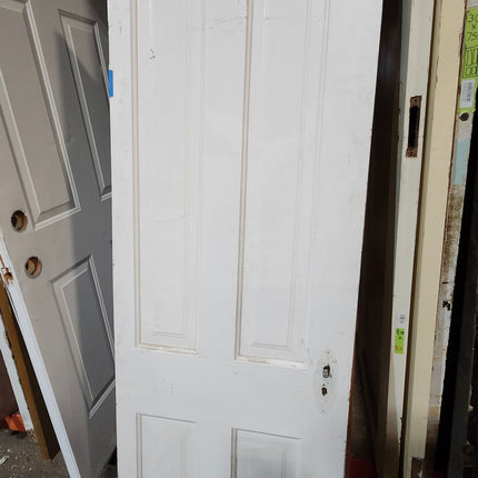 76 1/2"x 26" 4 Panel Wood Door