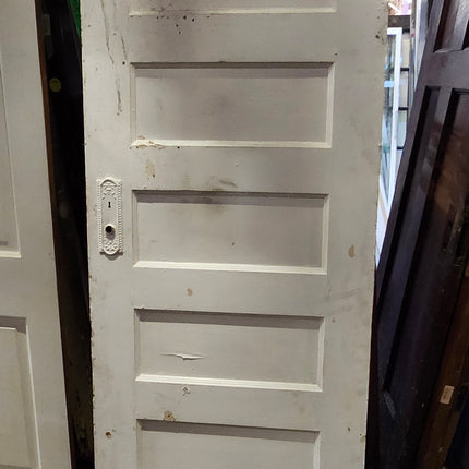 83 5/8" x 29 1/8" 6 Panel Painted Door