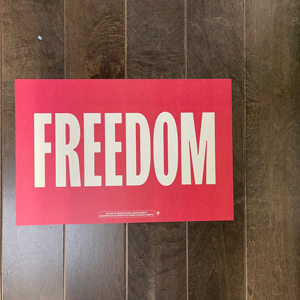 Evanston - "FREEDOM" 2024 DNC Sign 1 (Multi-Color)