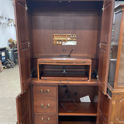 Wooden Armoire with TV/Desk Space