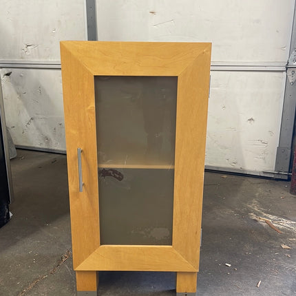 Small Frosted Glass Cabinet/Side Table