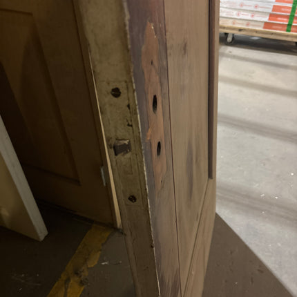 82 7/8in x 31 7/16in 1 Panel Stained Wood Door