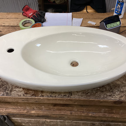 Wide Porcelain Sink