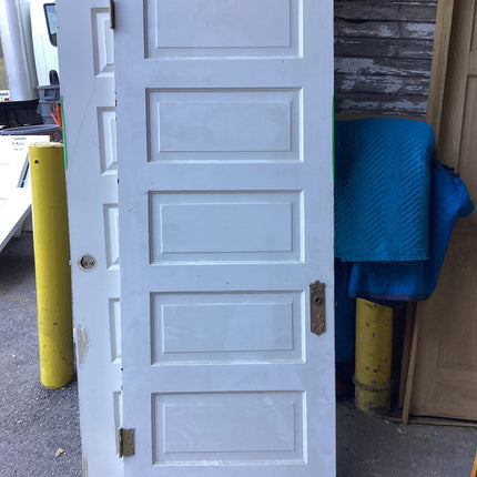 5 panel painted wood door