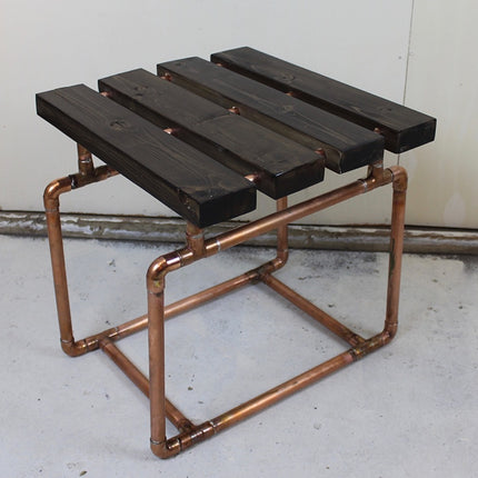 2x4 and Copper Pipe Bench/End Table