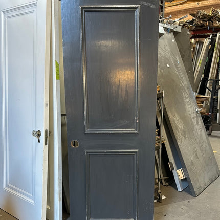 28x78 Blue Grey Hollow Core 2 Panel Door