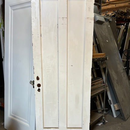 28x79 White 2 Panel Wood Door