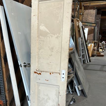 26x83.75 Cream Painted 2 Panel Door