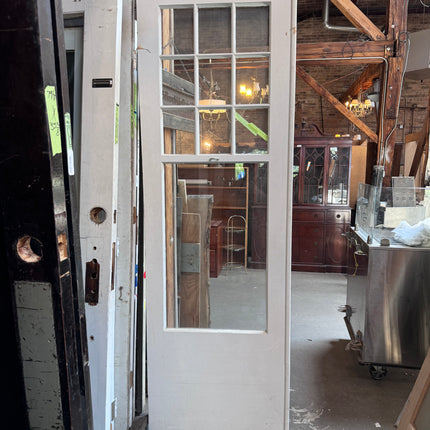 29.25x91 White Wood and Glass Interior Door