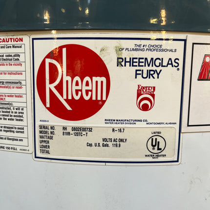 Rheem Hot Water Heater