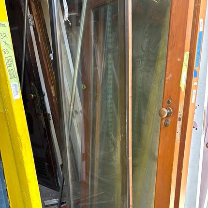 30x78 Glass Door with Metal Frame