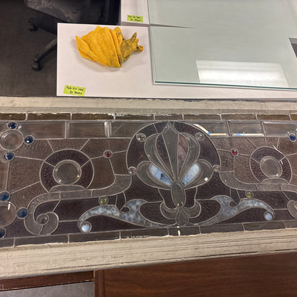 27 3/4in x 66 1/2in Stained Glass Window