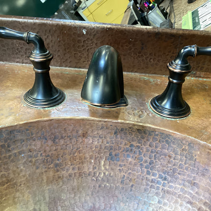 Hammered Copper Sink Vanity