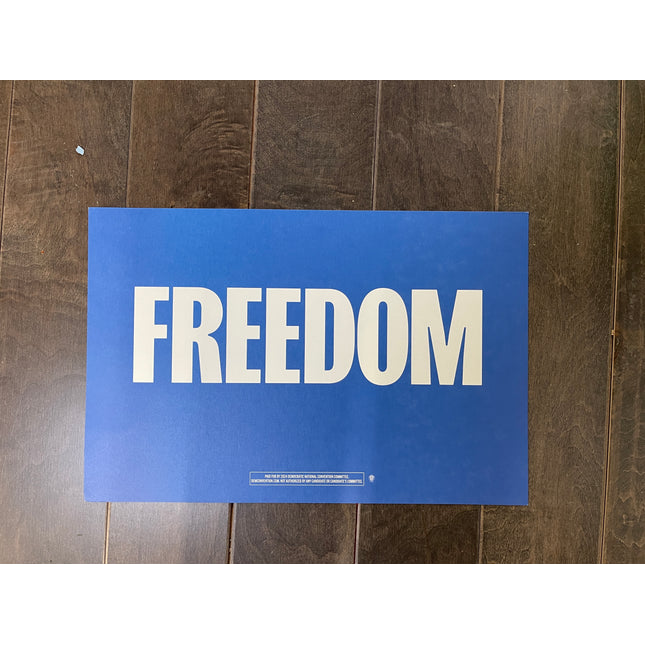 Evanston - "FREEDOM" 2024 DNC Sign 2 (Blue and Red/Blue and White)