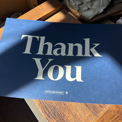 Chicago - "Thank You" 2024 DNC Sign