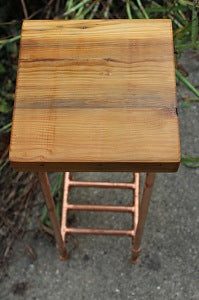 Reclaimed 2x4 and Copper Pipe Plant Stand