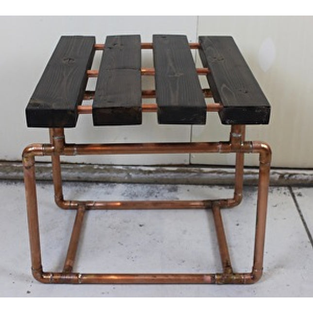 2x4 and Copper Pipe Bench/End Table