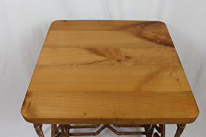 Diamond Deco Cherry and Copper Pipe End Table