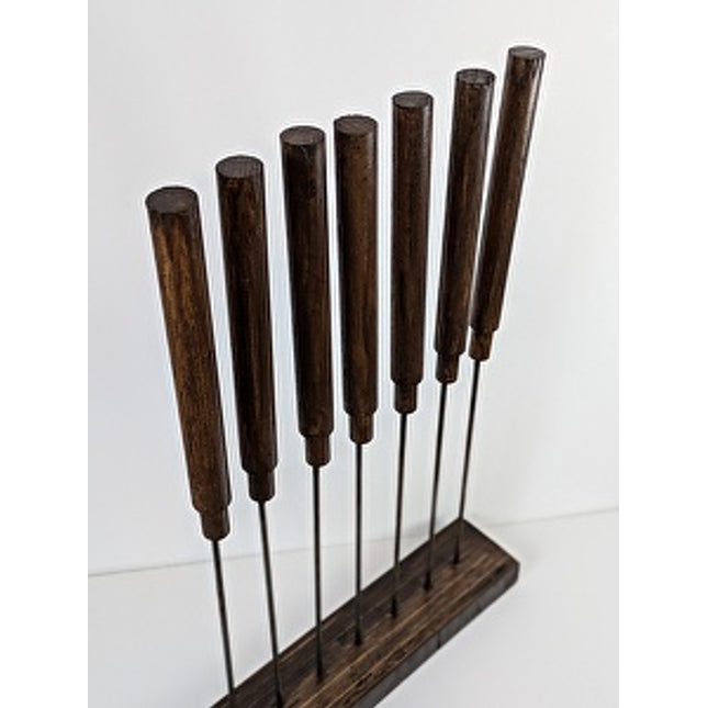 Wood and Steel Cattail Sculpture