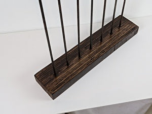 Wood and Steel Cattail Sculpture