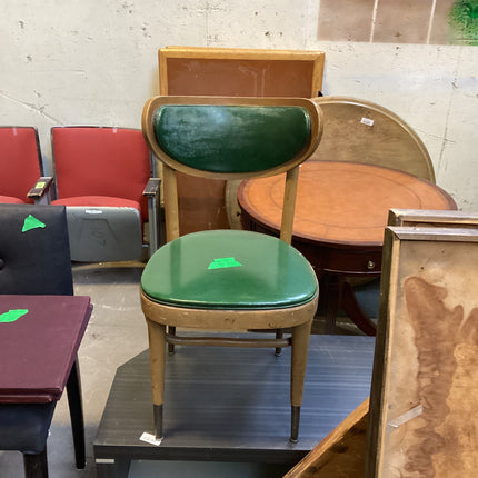 Vintage green leather chair