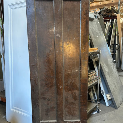 32x79 Stained 2 Panel Wood Door