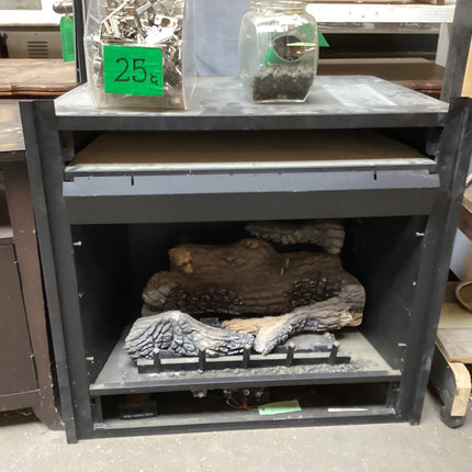 Built-in Fireplace Cover w/ Fireplace Insert