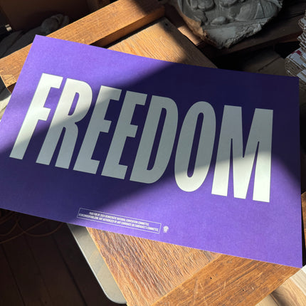 Chicago - "Freedom" 2024 DNC Sign 1 (Multi-Color)