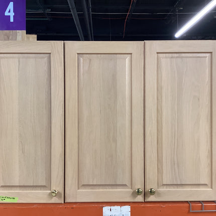 3 Door Upper Cabinet - White Oak