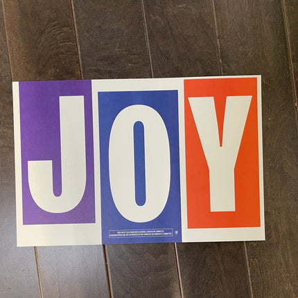 Evanston - "JOY" 2024 DNC Sign