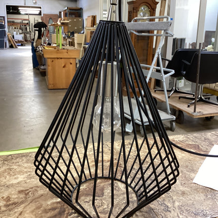 Livex Geometric Shade Modern Black Lighting Fixture