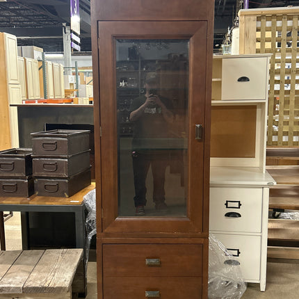 Cabinet with glass shelves