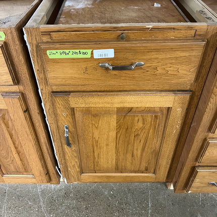 21”W Oak Lower Cabinet