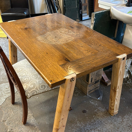 Carved Chicago Map Desk