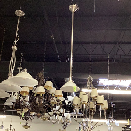 Stainless steel chandelier