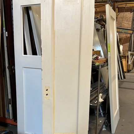 27.5x83.5 White Painted Single Panel Door