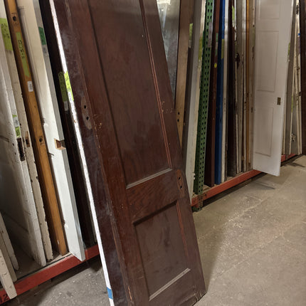 83 3/4in x 23 3/4in 2 Panel Stained Door