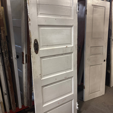 82 5/8in x 29 3/8in 5 Panel White Door