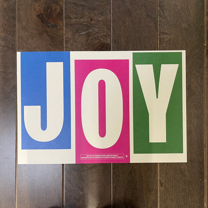 Evanston - "JOY" 2024 DNC Sign