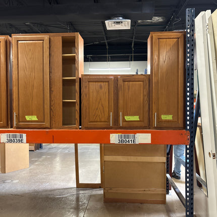 10 piece wooden cabinet set